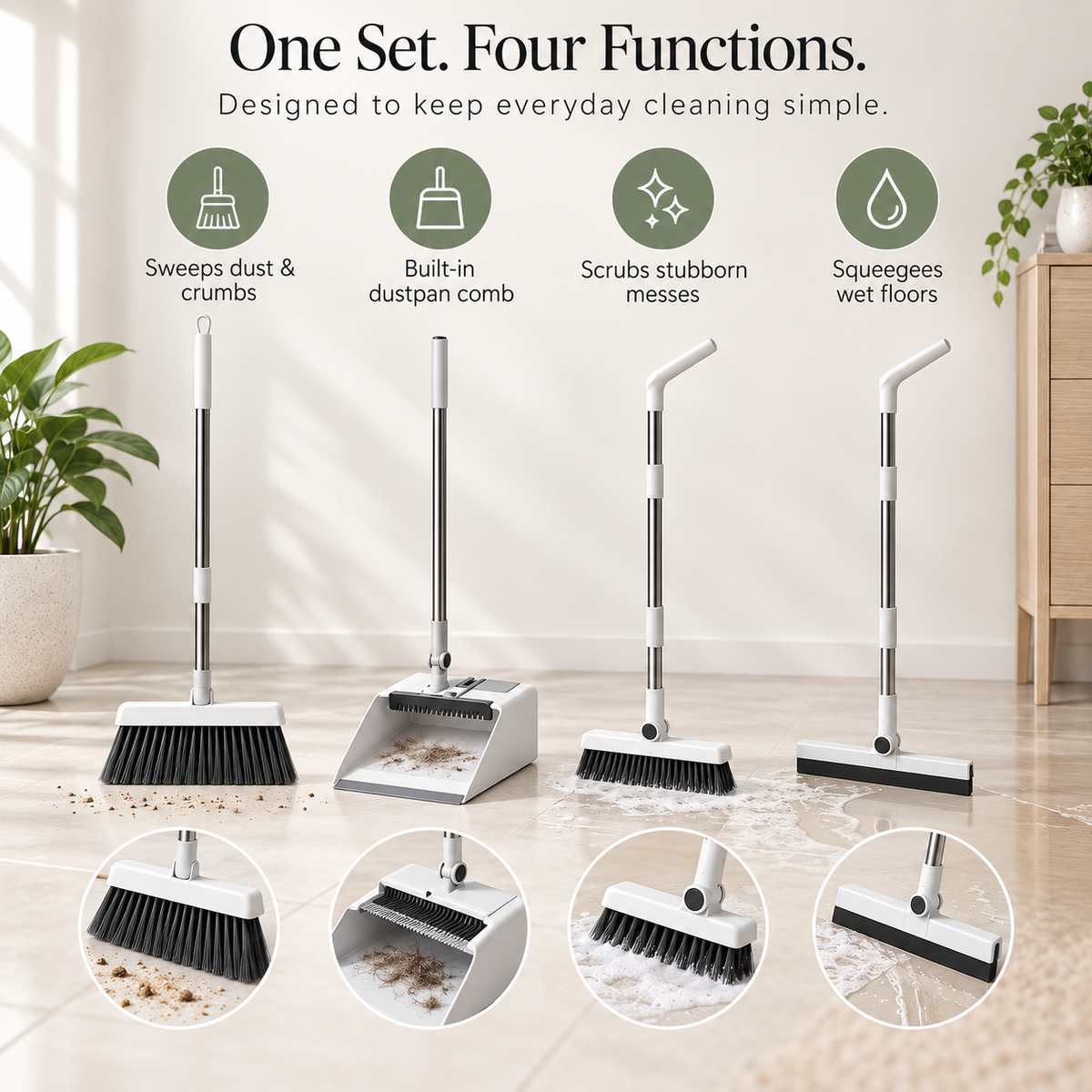 4-in-1 Compact Cleaning Set
