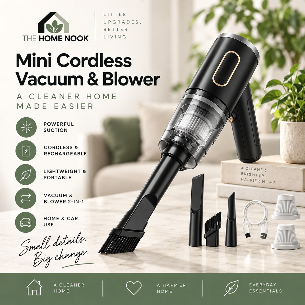 Mini cordless vacuum + blower