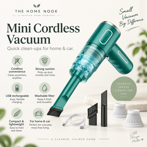 Mini cordless vacuum + blower